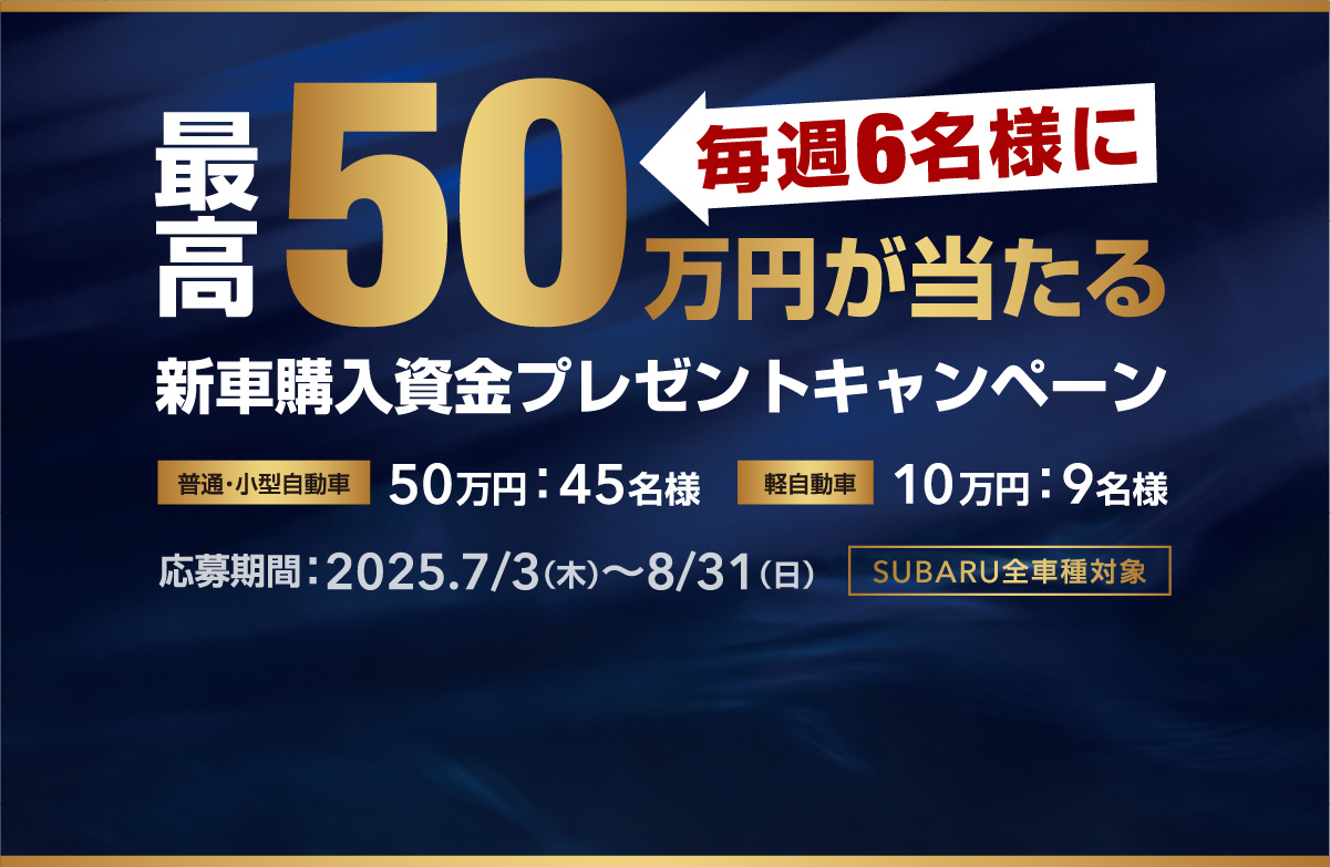 新車購入資金プレゼントキャンペーン