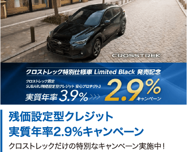 残価設定型クレジット 実質年率2.9%キャンペーン