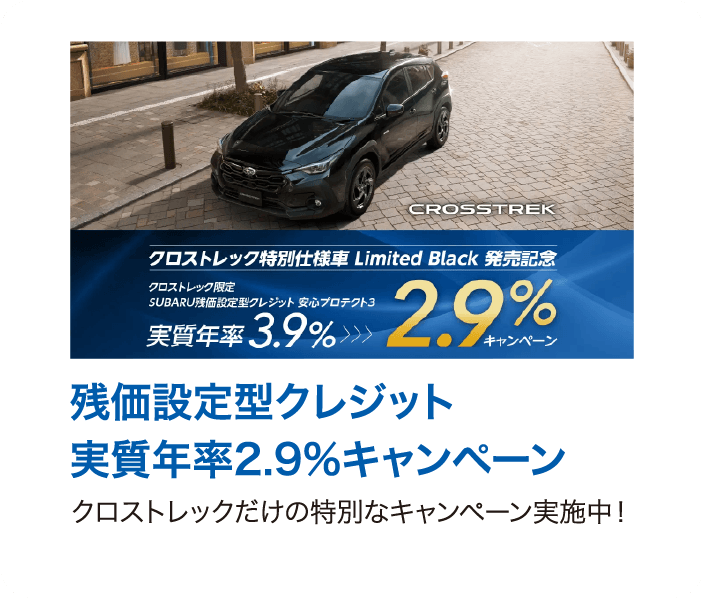 残価設定型クレジット 実質年率2.9%キャンペーン