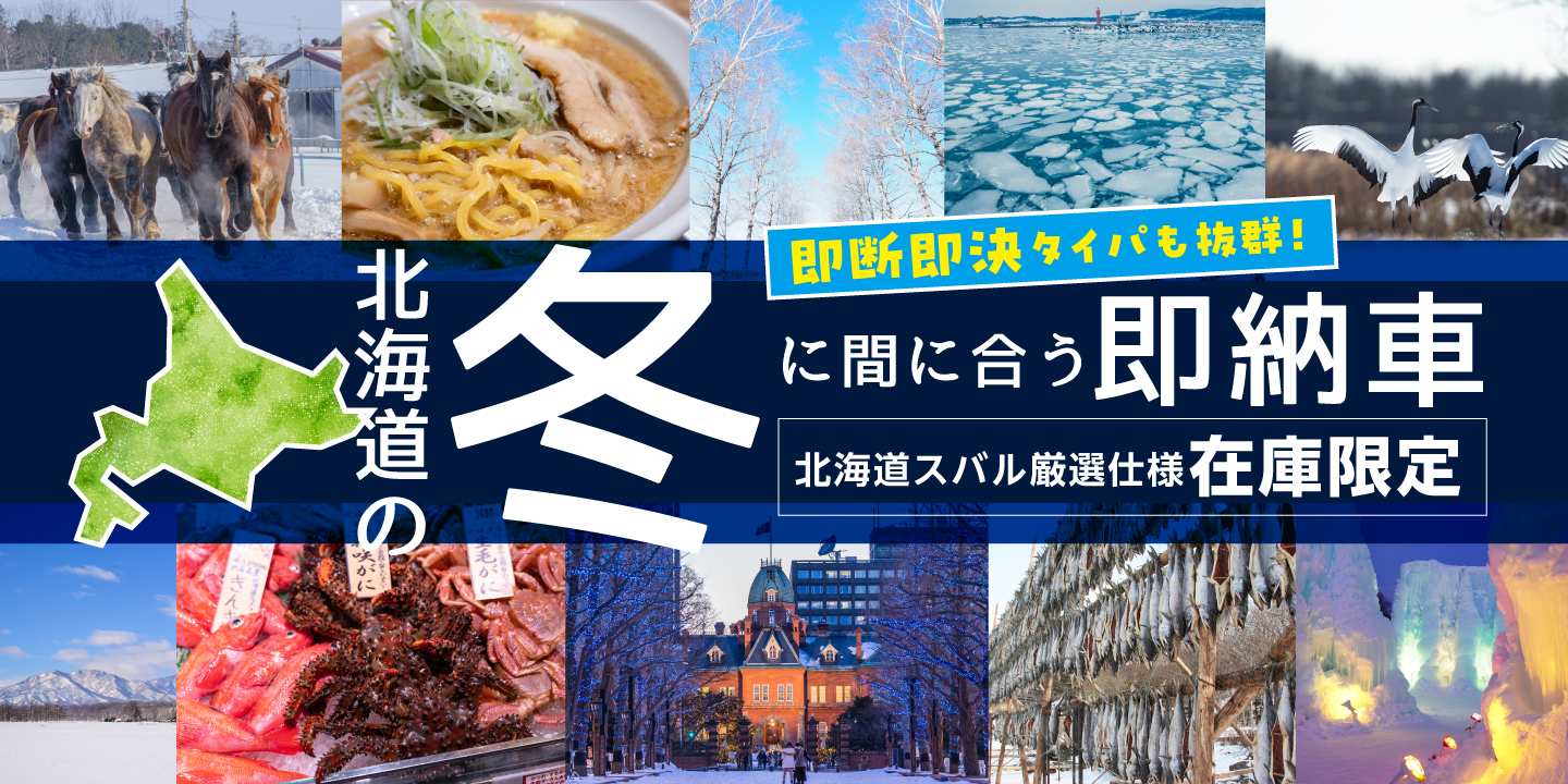 北海道の冬に間に合う即納車